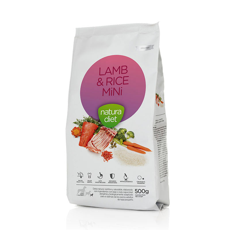 Natura Diet LAMB & RICE MINI - 3Kg