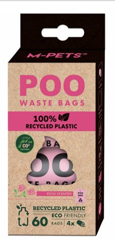 Pink Eco Poo Hygienic Bags - Pack 8 units