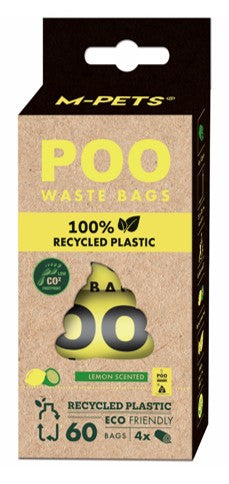 Eco Poo Lemon Hygienic Bags - Pack 8 units