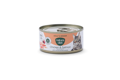Natura Diet Cat Húmedo Adult y Senior Pollo y Salmón
