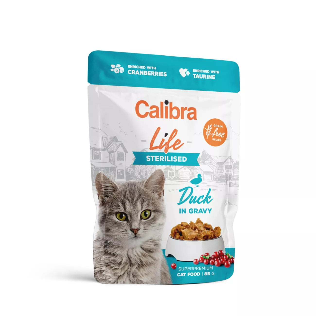 Calibra Life Cat Pouch Sterilized Duck