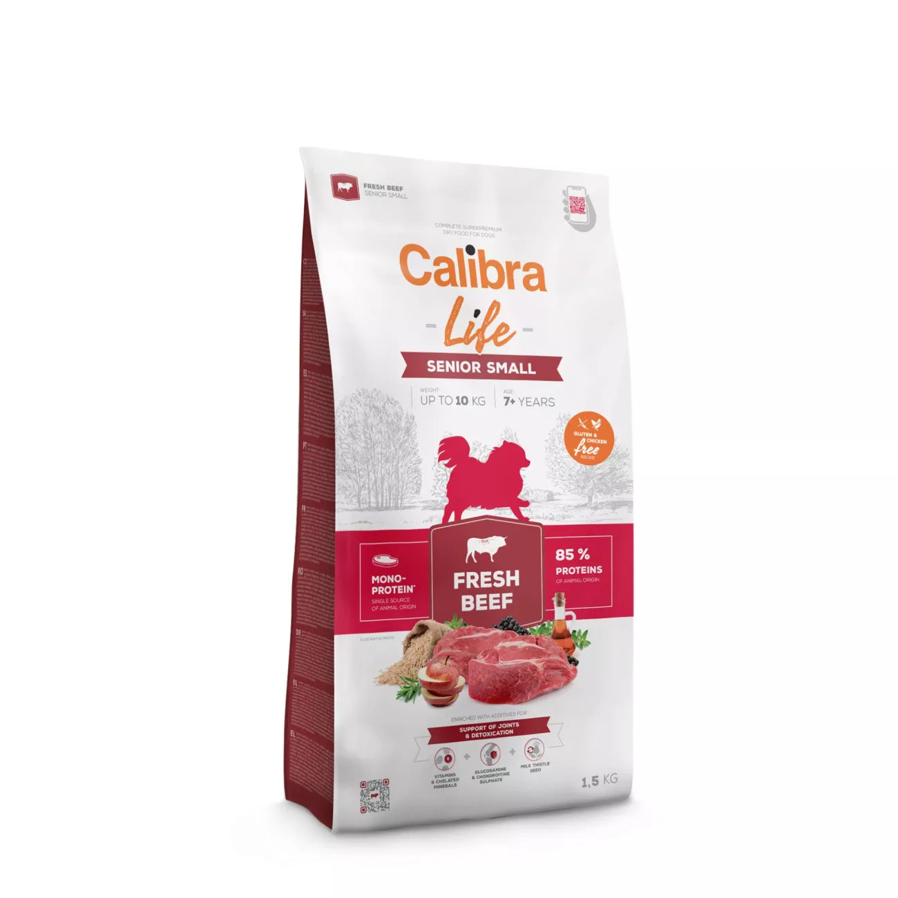 Calibra Dog Life Senior Small Fresh Beef - 1.5Kg