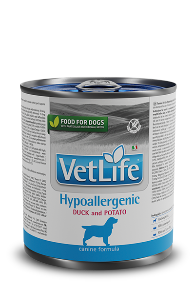 Vet Life Dog Hypoallergenic Wet Duck