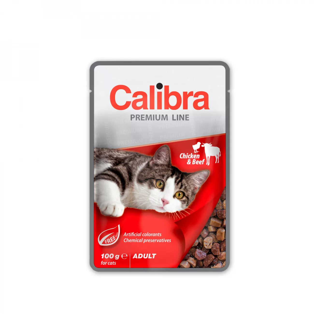 Calibra Premium Cat Pouch Chicken and Beef