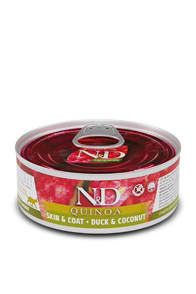 N&D Cat Quinoa Tin Skin & Coat Duck