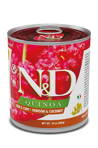 N&D Dog Quinoa Lata Skin & Coat Venado