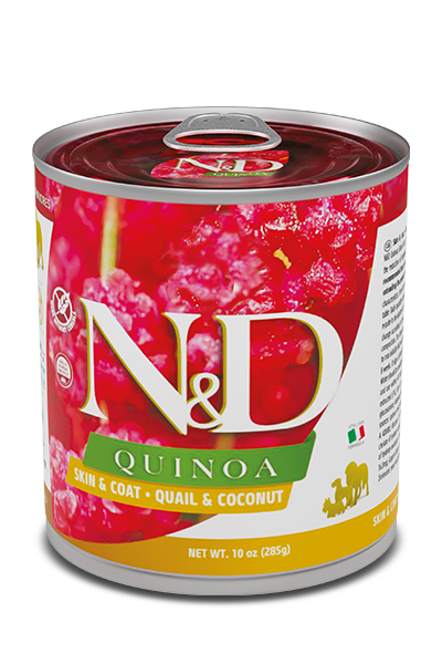 N&D Dog Quinoa Tin Skin & Coat Quail