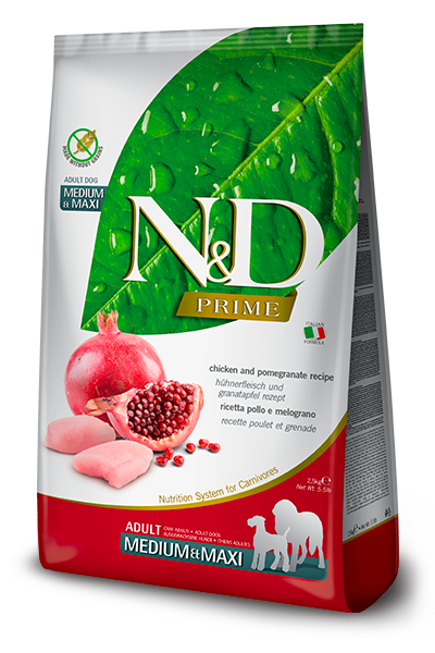 N&D Dog Prime Medium-Maxi Chicken & Pomegranate