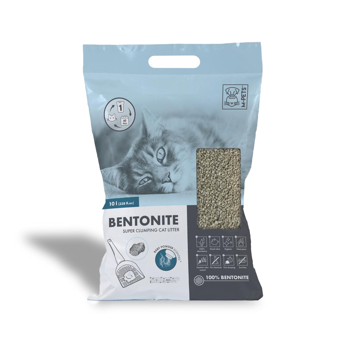 Bentonite Clumping Clumping Sand 10L - Natural / Talc