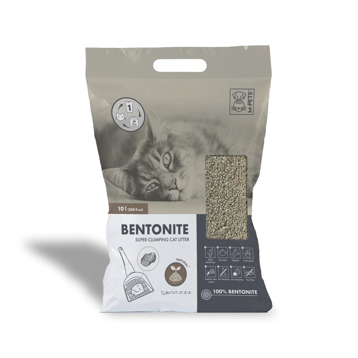 Bentonite Clumping Clumping Sand 10L - Natural / Talc