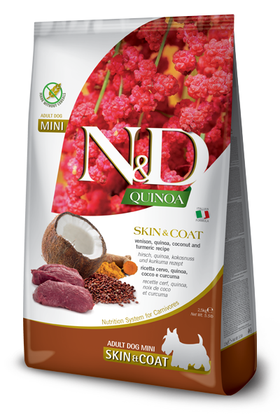 N&D Dog Quinoa Skin & Coat Mini - Venado & Coconut