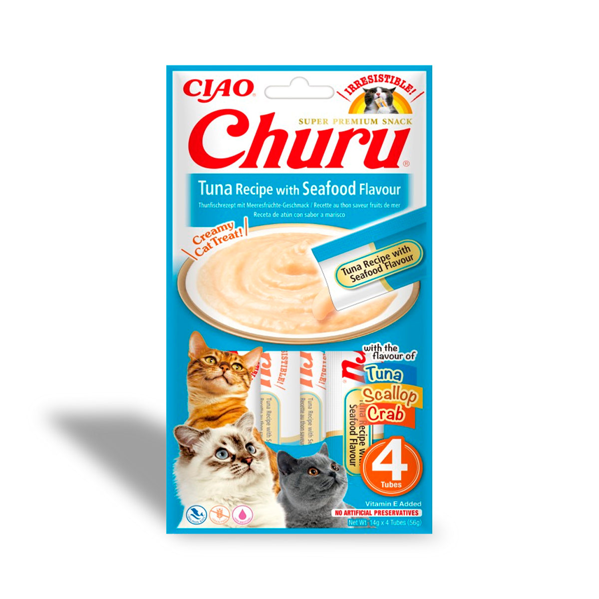 CHURU Cat Tuna Recipe with Seafood