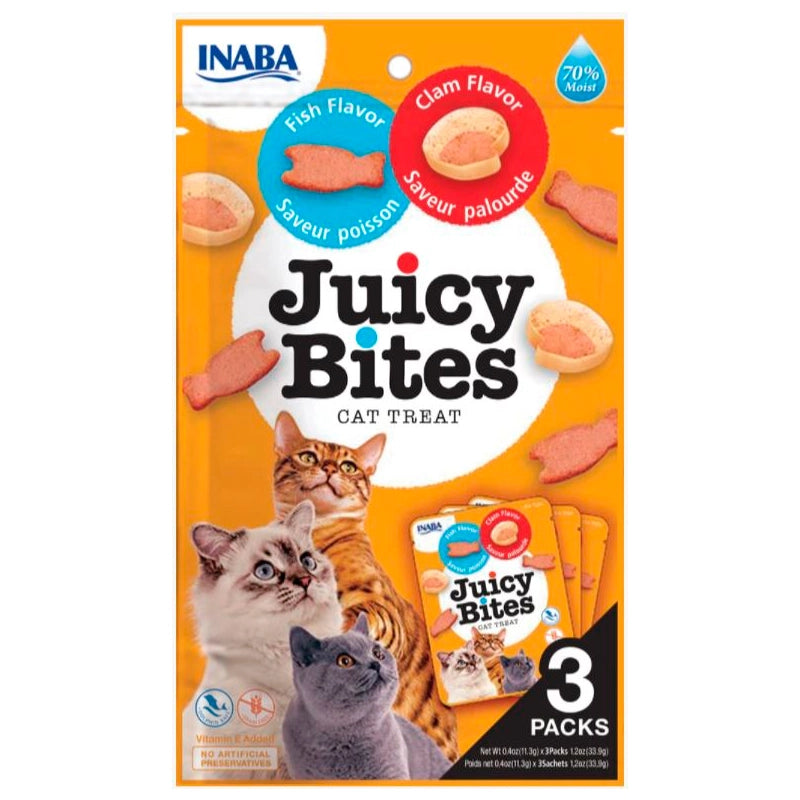 CHURU Cat Juicy Bites Fish and Clam