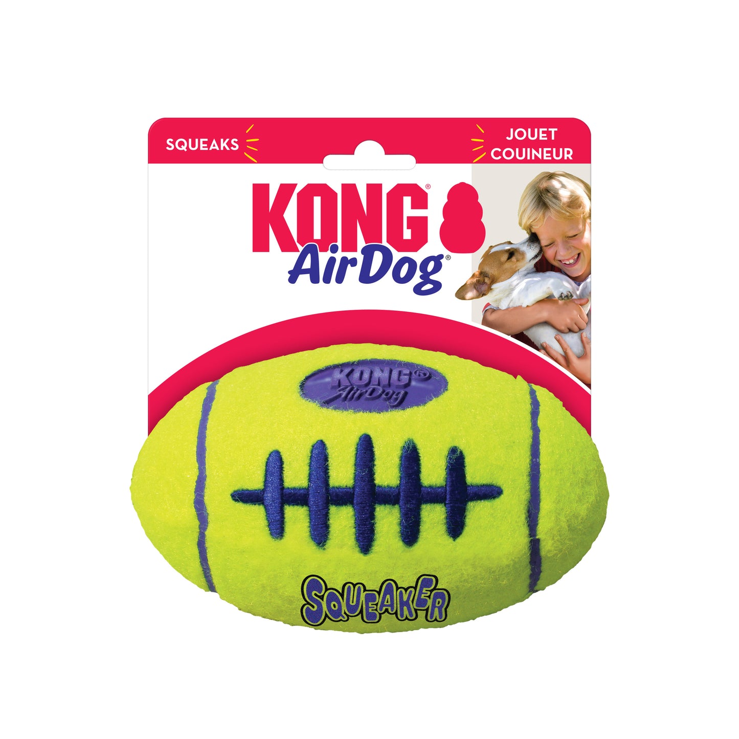 KONG Airdog Squeaker Football