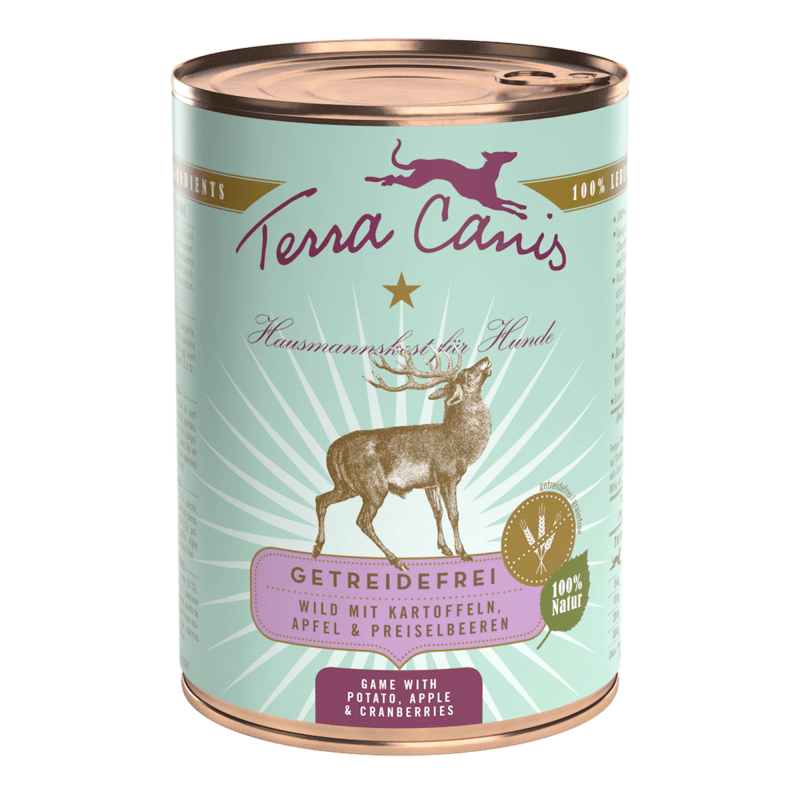 Terra Canis Grain Free Ciervo con Patatas, Manzanas y Arándanos