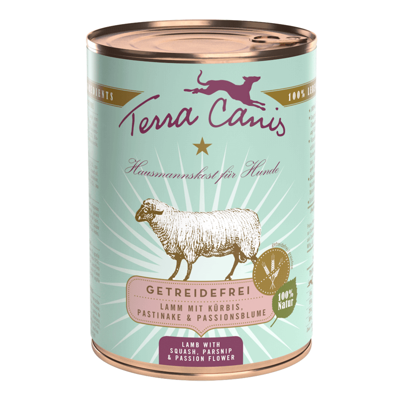 Terra Canis Grain Free Cordero con Calabacín, Chirivia y Pasiflora