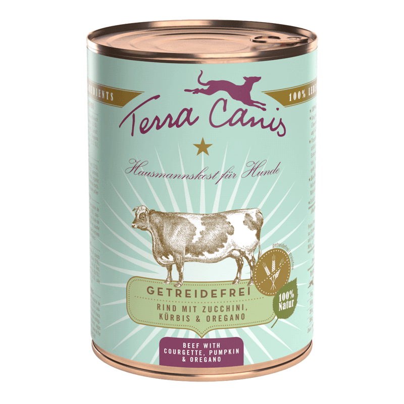 Terra Canis Grain Free Buey con Calabacín, Calabaza y Orégano