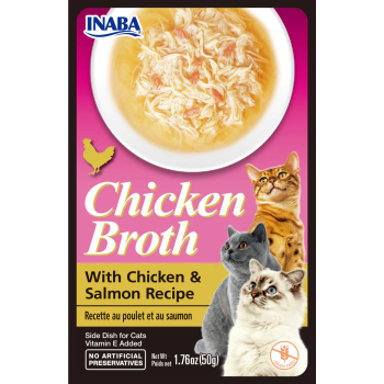CHURU Cat Broth Caldo de Pollo con Salmón