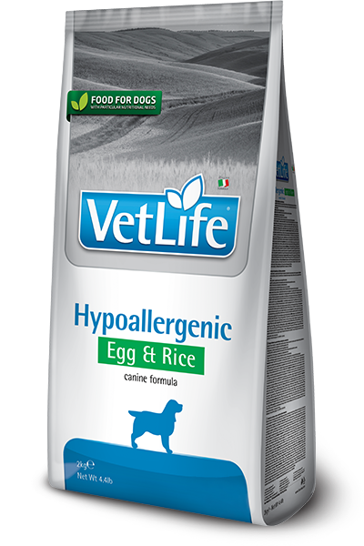 VET LIFE DOG HYPOALLERGENIC EGG - 12Kg