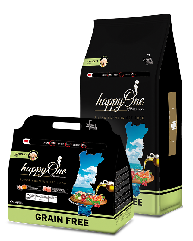 Happy One Mediterraneum PUPPY 3Kg – Paraisomascota