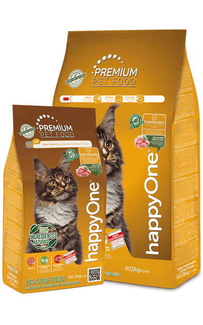 Happy One Premium Gato Esterilizado Carne Fresca