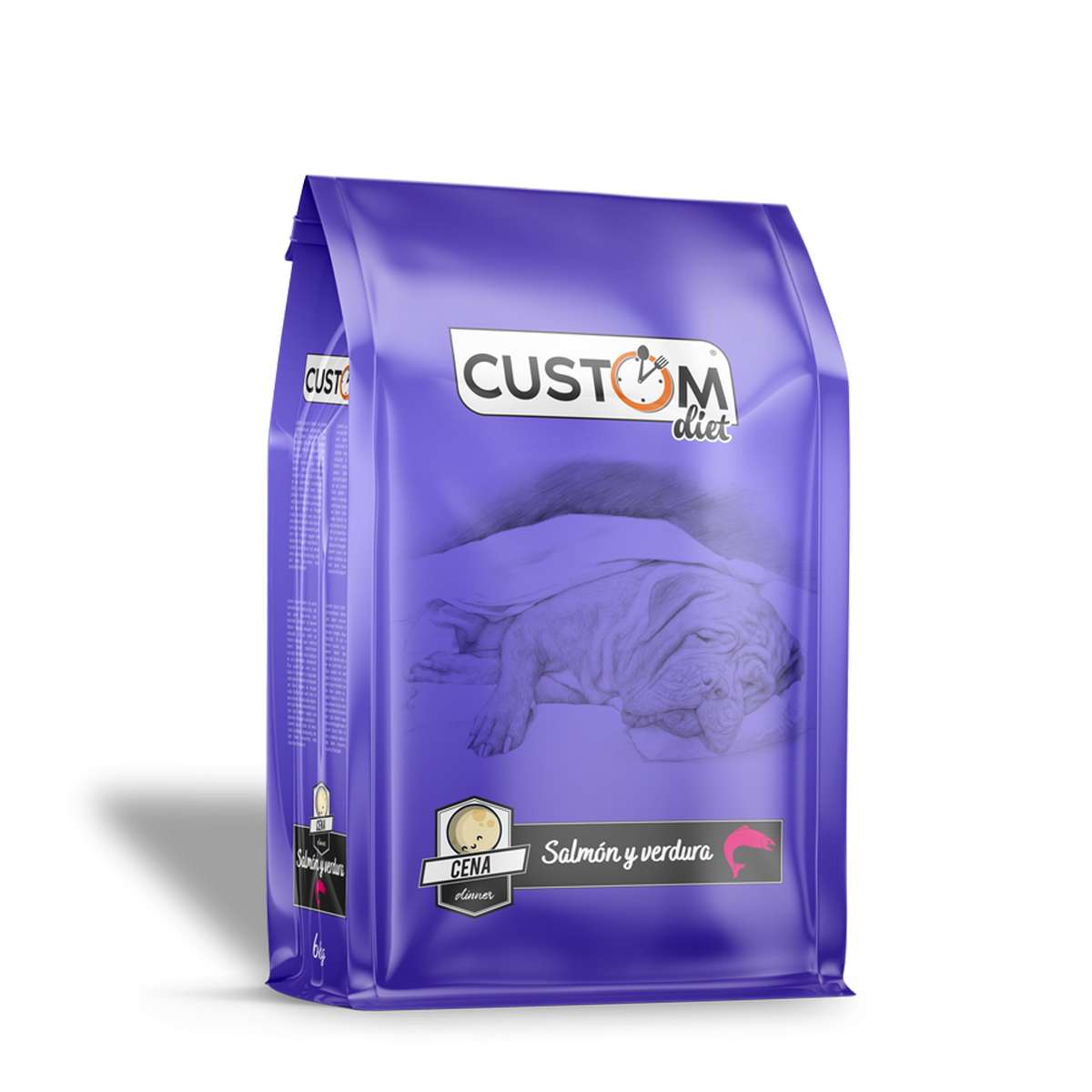 Custom Diet salmón y verdura para perros