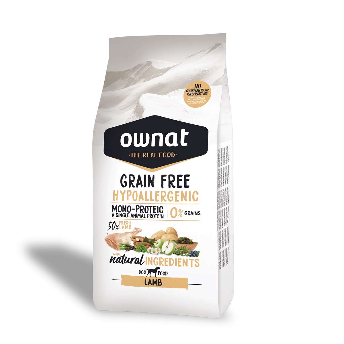 Ownat Dog Grain Free Hypoallergenic Lamb
