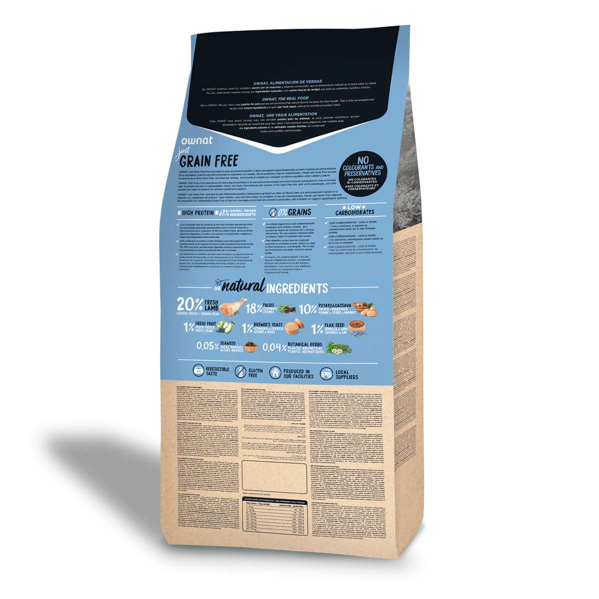 Ownat Dog Just Grain Free Adult Cordero