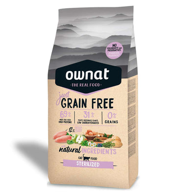 ownat just grain free sterilized para gatos