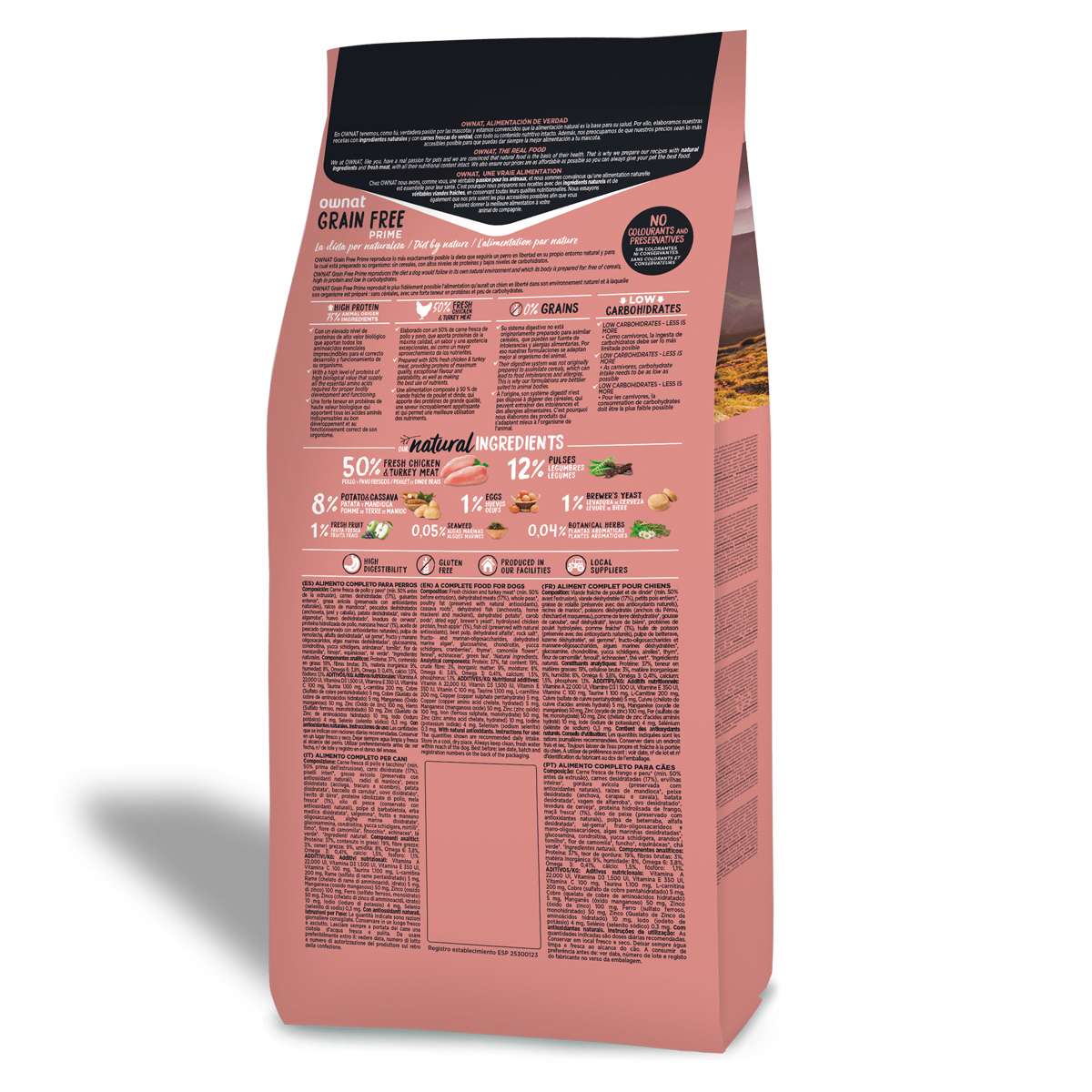 Ownat Dog Prime Grain Free Mini Chicken and Turkey