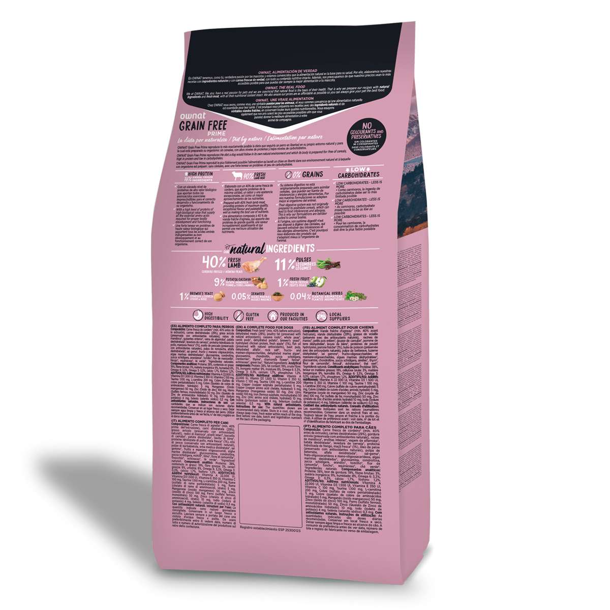 Ownat Dog Prime Grain Free Mini Lamb
