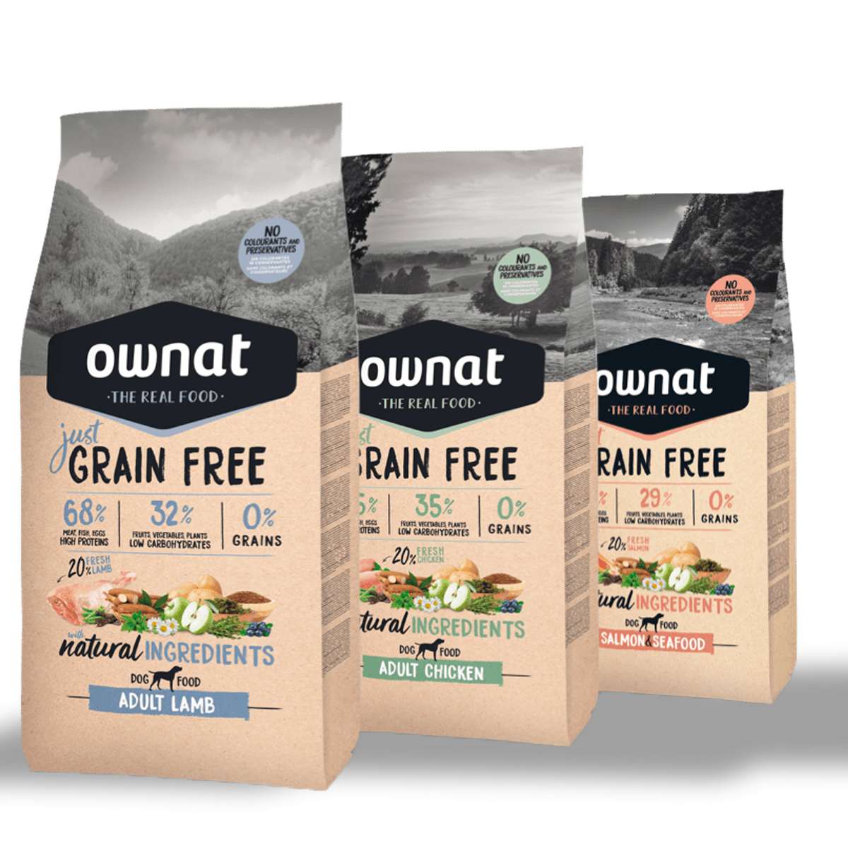 Ownat Dog Just Grain Free Salmon & Seafood