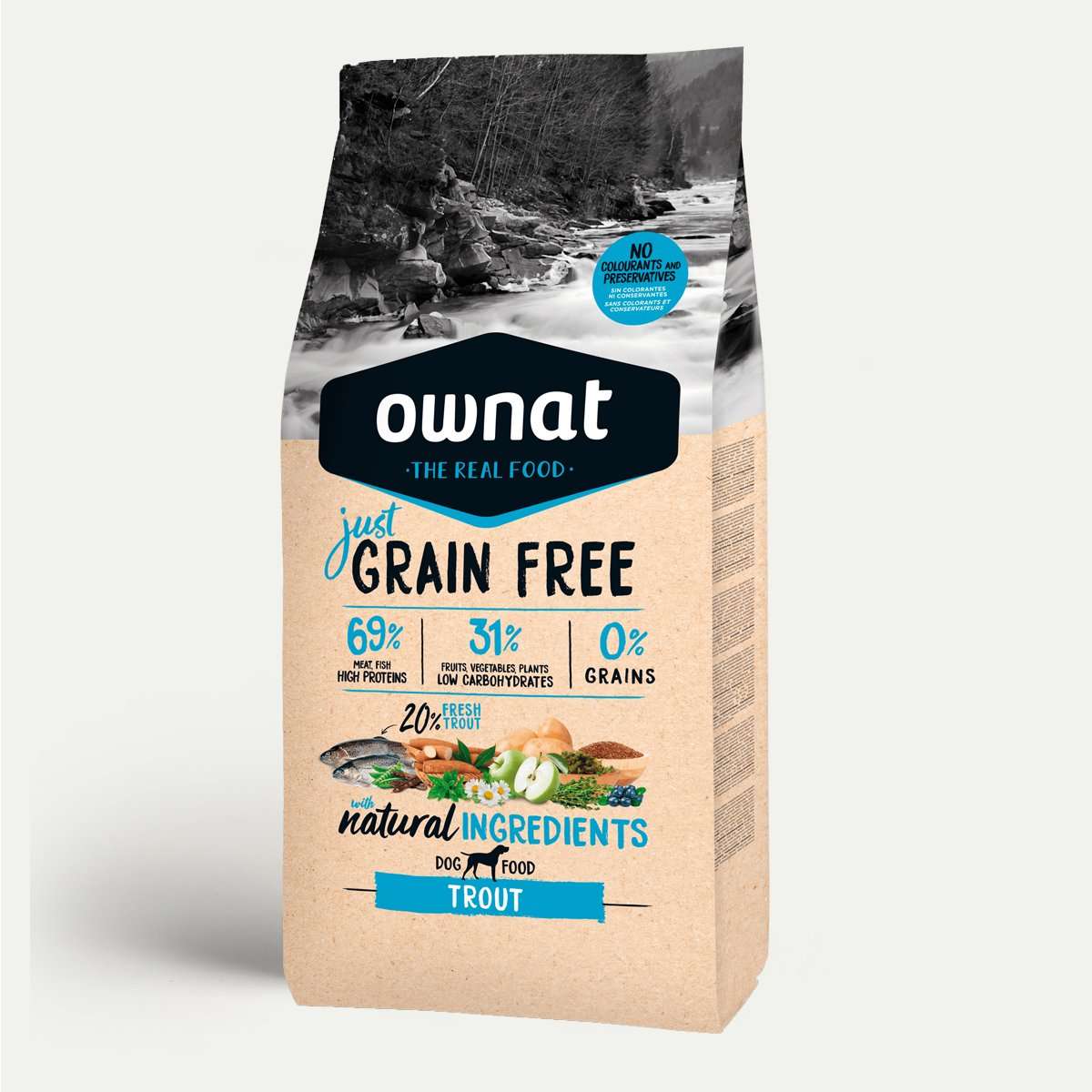 Ownat Dog Just Grain Free Trucha