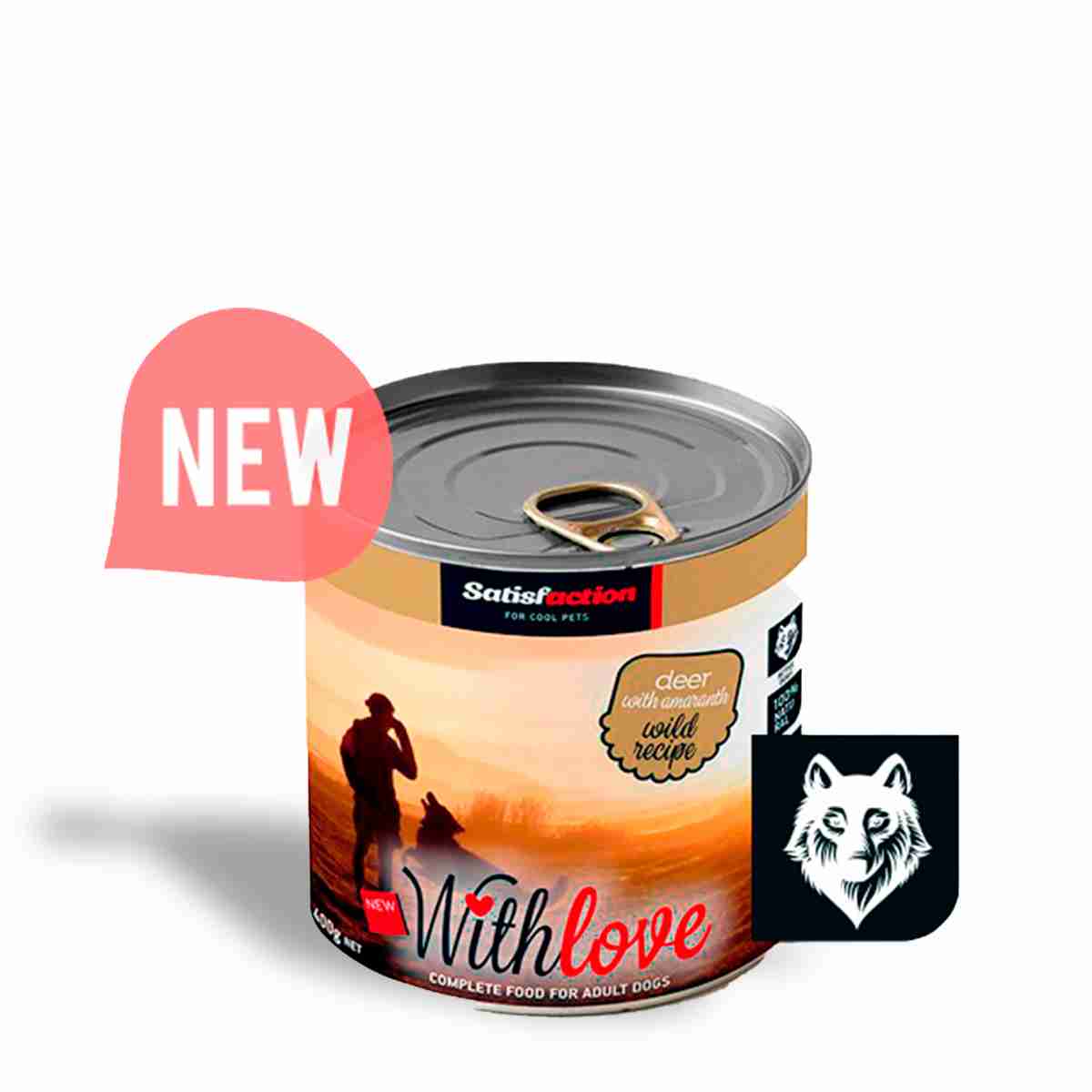 satisfaction with love venado y amaranto comida humeda para perros