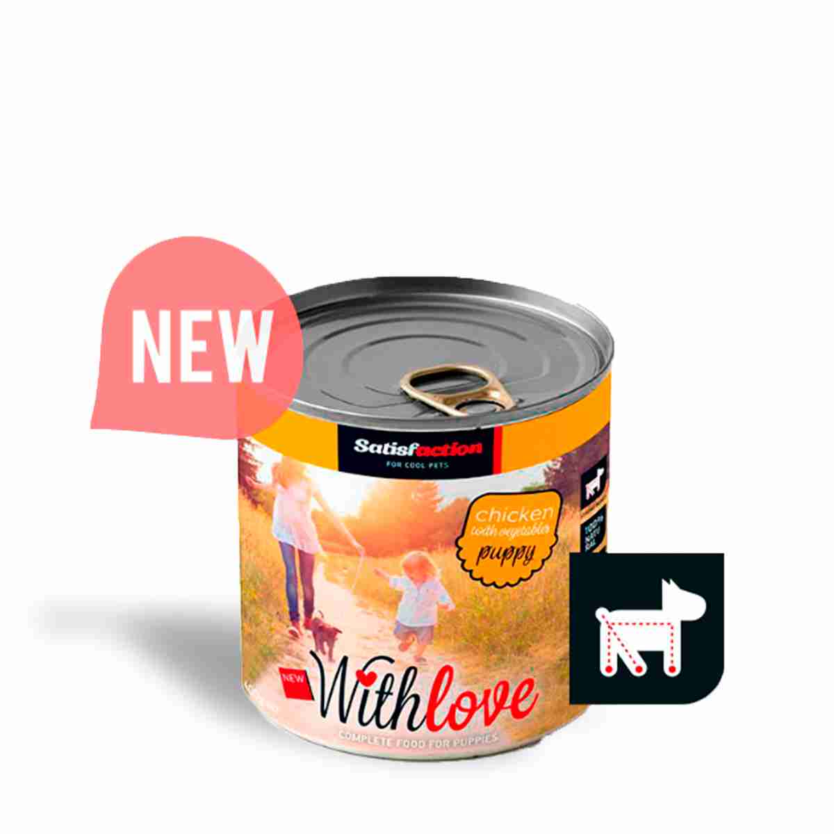 Satisfaction With Love Pollo y Verdura para Cachorros