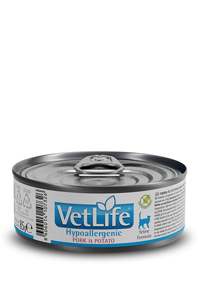 Vet Life Cat Hypoallergenic Wet Pork 