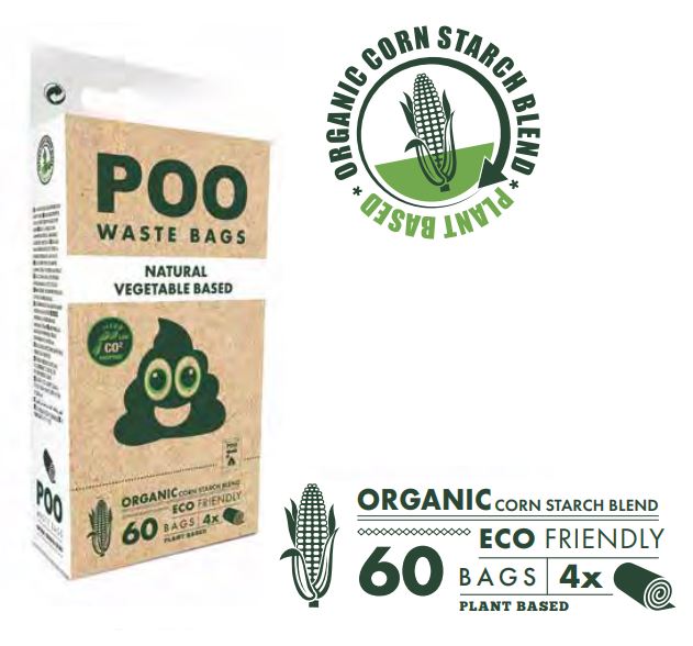 Eco Poo Hygienic Bags - Pack 4 units.