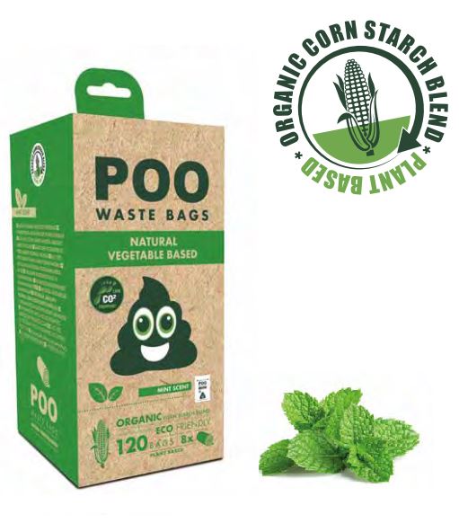 Eco Poo Mint Hygienic Bags - Pack 8 units