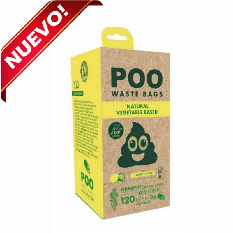 Bolsas Higiénicas Eco Poo Limón - Pack 8ud