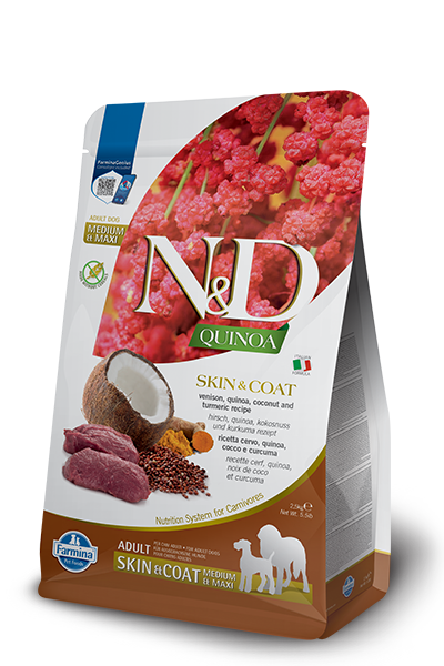 N&D Dog Quinoa Skin & Coat - Venado & Coconut
