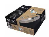 Comedero Doble Eskimo M-Pets Negro