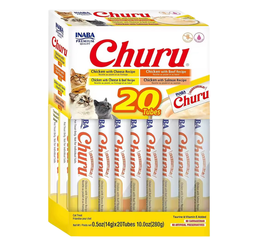 CHURU Cat Mega Pack Pollo con Ternera 20 uds