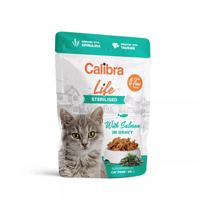 Calibra Life Cat Pouch Sterilized Salmon 