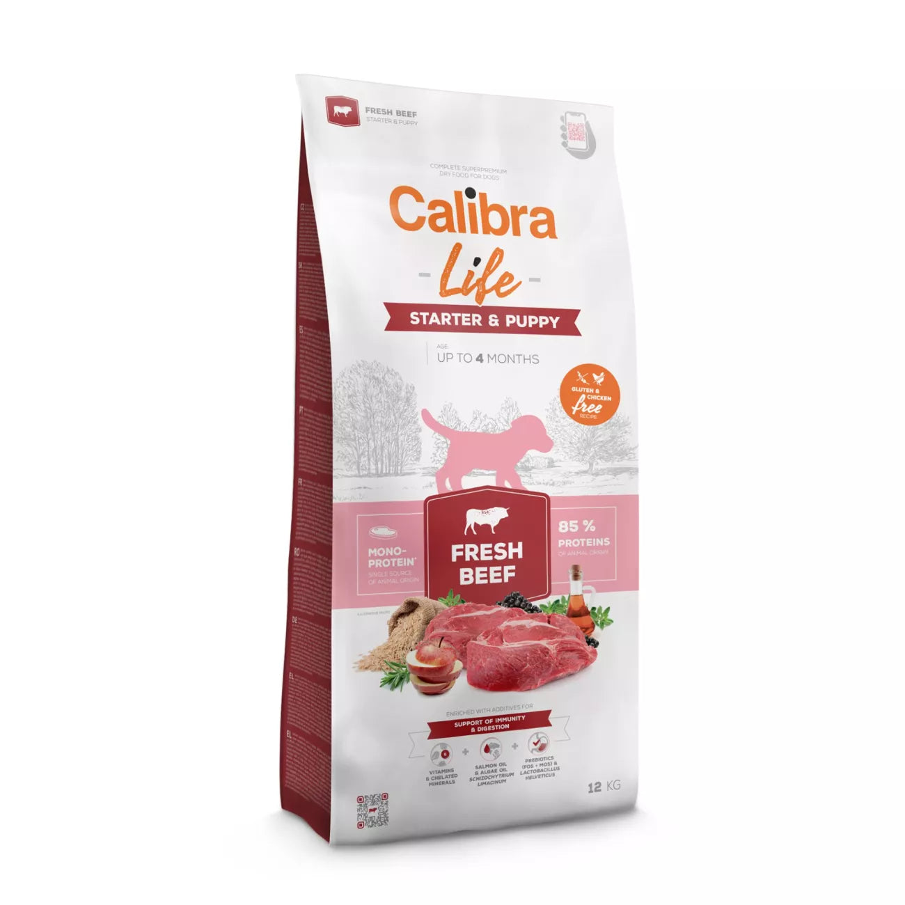 Calibra Dog Life Starter & Puppy Fresh Beef - 12Kg