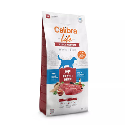 Calibra Dog Life Adult Medium Fresh Beef - 12Kg