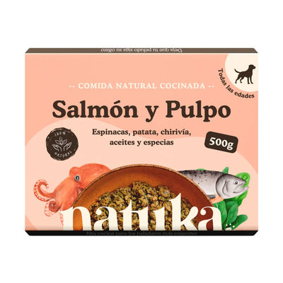 Natuka Menú Cocinado de Salmón y Pulpo