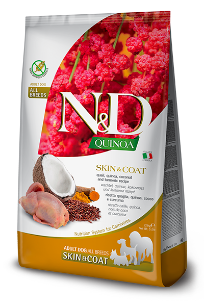 N&amp;D Dog Quinoa Skin &amp; Coat - Quail &amp; Coconut 