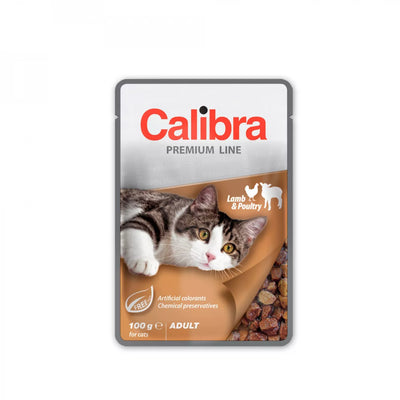 Calibra Premium Cat Pouch Cordero y Aves