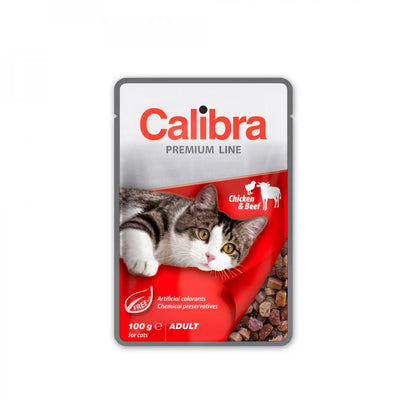 Calibra Premium Cat Pouch Pollo y Vacuno