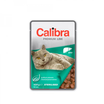 Calibra Premium Cat Pouch Sterilized Liver 